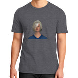 District T-Shirt (on man) Heather charcoal Megamarca