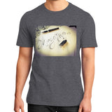 District T-Shirt (on man) Heather charcoal Megamarca