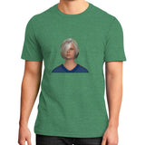 District T-Shirt (on man) Heather green Megamarca