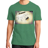 District T-Shirt (on man) Heather green Megamarca
