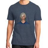 District T-Shirt (on man) Heather navy Megamarca