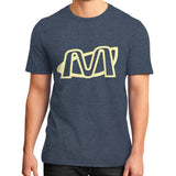 District T-Shirt (on man) Heather navy Megamarca