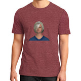 District T-Shirt (on man) Heather red Megamarca