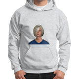 Gildan Hoodie (on man) Ash grey Megamarca