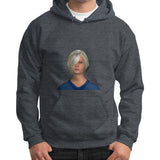 Gildan Hoodie (on man) Dark heather Megamarca