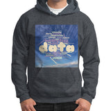 Gildan Hoodie (on man) Dark heather Megamarca