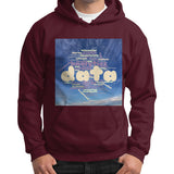 Gildan Hoodie (on man) Maroon Megamarca