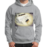 Gildan Hoodie (on man) Sport grey Megamarca