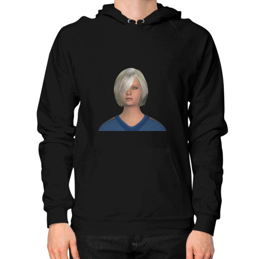 Hoodie (on man) Black Megamarca