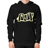 Hoodie (on man) Black Megamarca