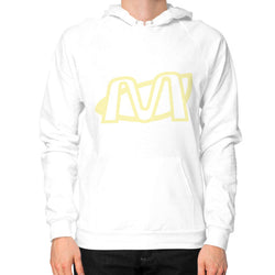 Hoodie (on man) White Megamarca