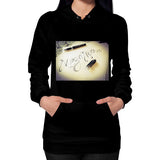 Hoodie (on woman) Black Megamarca