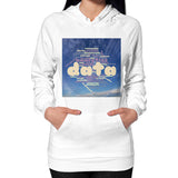 Hoodie (on woman) White Megamarca