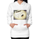 Hoodie (on woman) White Megamarca
