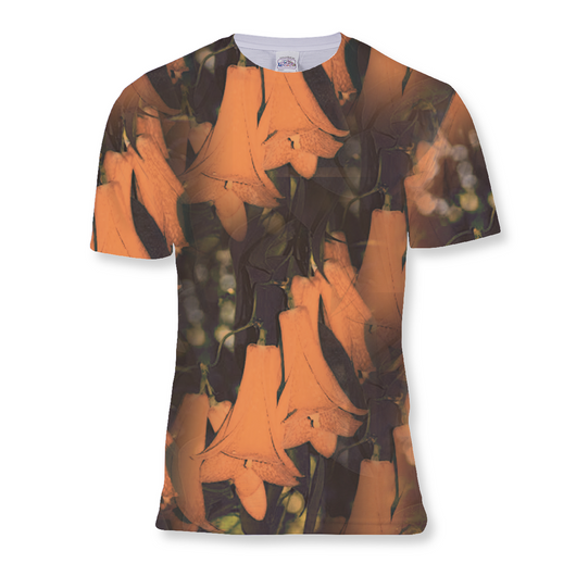 Floral Copihue Design Sublimation T-Shirt