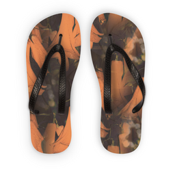 Floral Copihue Design Flip Flops