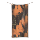 Floral Copihue Design Beach Towel
