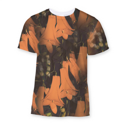 Floral Copihue Design Sublimation T-Shirt