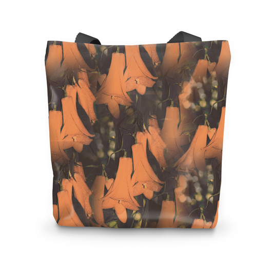 Floral Copihue Design Tote Bag