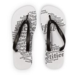 SmileWord Flip Flops