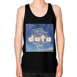 Unisex Fine Jersey Tank (on man) Black Megamarca