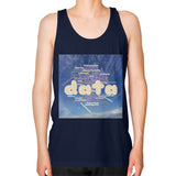 Unisex Fine Jersey Tank (on man) Navy Megamarca