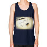 Unisex Fine Jersey Tank (on man) Navy Megamarca
