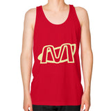 Unisex Fine Jersey Tank (on man) Red Megamarca
