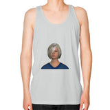 Unisex Fine Jersey Tank (on man) Silver Megamarca