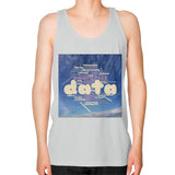 Unisex Fine Jersey Tank (on man) Silver Megamarca
