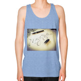 Unisex Fine Jersey Tank (on man) Tri-Blend Blue Megamarca