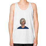 Unisex Fine Jersey Tank (on man) White Megamarca