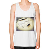 Unisex Fine Jersey Tank (on man) White Megamarca