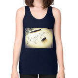 Unisex Fine Jersey Tank (on woman) Navy Megamarca