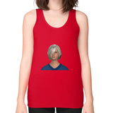 Unisex Fine Jersey Tank (on woman) Red Megamarca