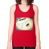 Unisex Fine Jersey Tank (on woman) Red Megamarca