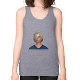 Unisex Fine Jersey Tank (on woman) Tri-Blend Grey Megamarca