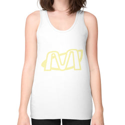 Unisex Fine Jersey Tank (on woman) White Megamarca