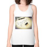 Unisex Fine Jersey Tank (on woman) White Megamarca