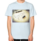 Unisex T-Shirt (on man) Light blue Megamarca