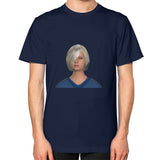 Unisex T-Shirt (on man) Navy Megamarca