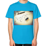 Unisex T-Shirt (on man) Teal Megamarca