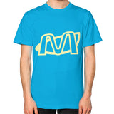 Unisex T-Shirt (on man) Teal Megamarca