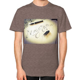 Unisex T-Shirt (on man) Tri-Blend Coffee Megamarca