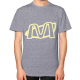 Unisex T-Shirt (on man) Tri-Blend Grey Megamarca