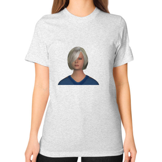 Unisex T-Shirt (on woman) Ash grey Megamarca