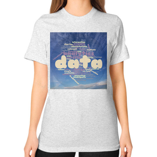 Unisex T-Shirt (on woman) Ash grey Megamarca