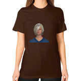 Unisex T-Shirt (on woman) Brown Megamarca