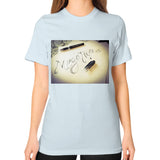 Unisex T-Shirt (on woman) Light blue Megamarca