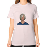 Unisex T-Shirt (on woman) Light pink Megamarca